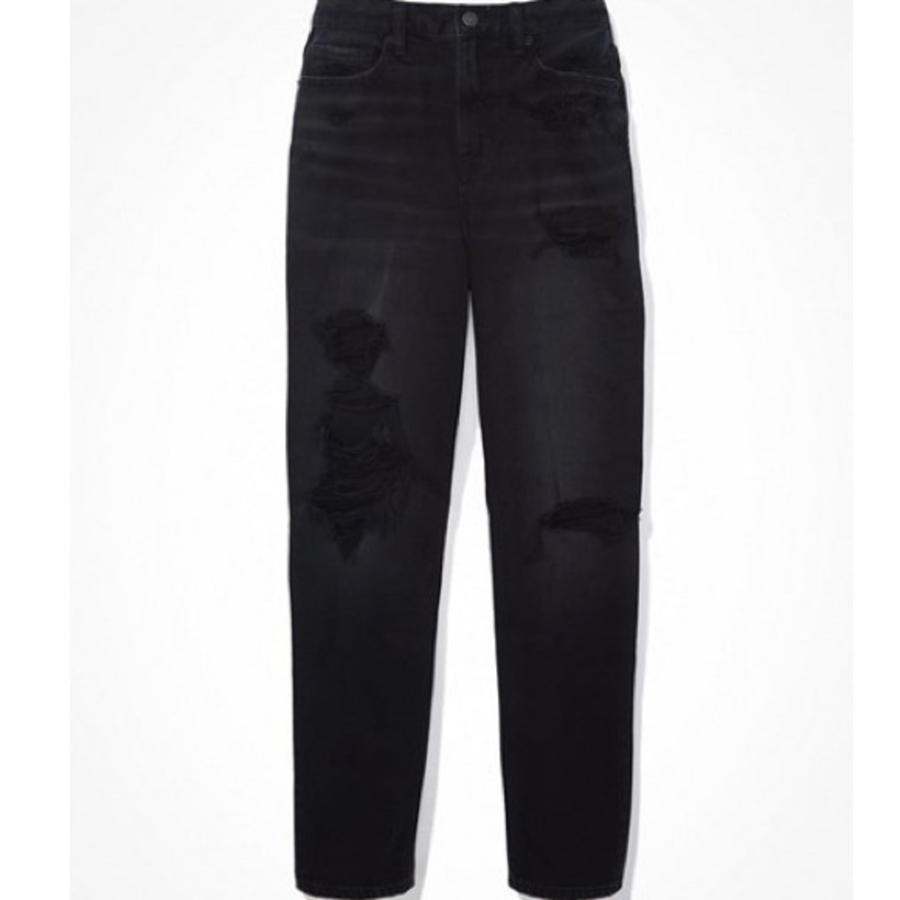 AEO relaxed mom jean size 0 short